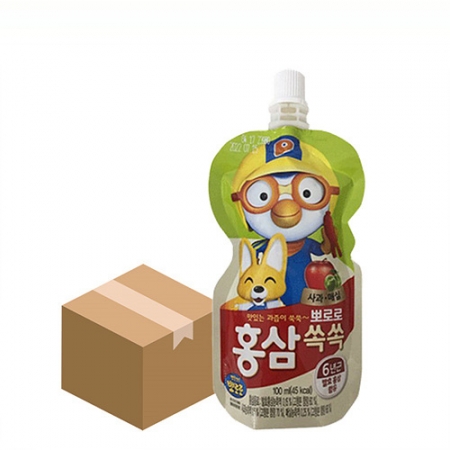 뽀로로 홍삼쏙쏙(100ml_사과매실 100g/EA)x10