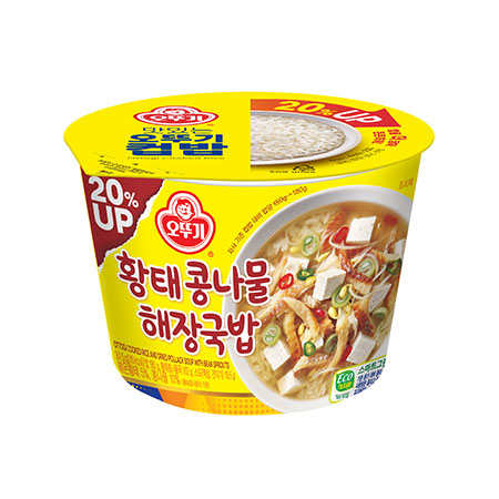 오뚜기 컵밥(황태콩나물해장국밥_증량_실중량301.5g 301g/EA)