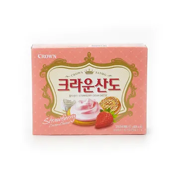 크라운제과 딸기산도(8개입 161g/EA)