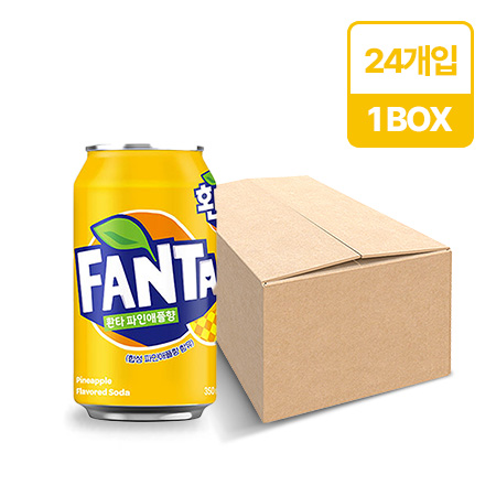 ♥첫구매♥ 코카콜라 환타(350ml_파인애플 350g/EA) 350mlx24