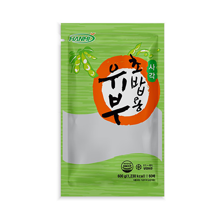 한미식품 조미유부(사각_6*3cm_60입 600g/EA)