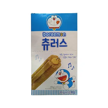 명도물산 도라에몽츄러스과자(크림맛_20g*12개입 240g/EA)