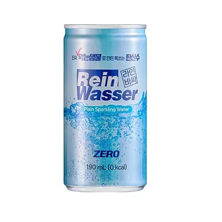 라인바싸 탄산수(190ml*30EA/BOX 플래인_캔 190g/EA)