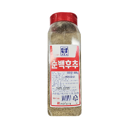 맷돌표 순백후추분말(100% 400g/EA)