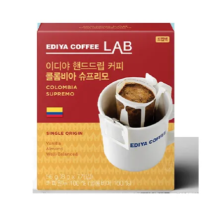 이디야 핸드드립(콜롬비아_슈프리모_8g*7T 56g/EA)