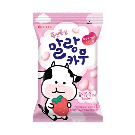 롯데웰푸드 말랑카우(딸기 79g/EA)
