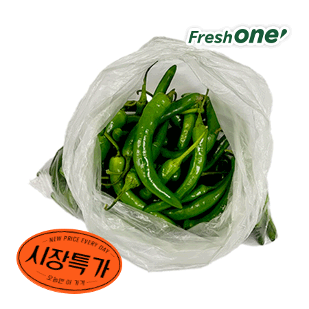 ★매일시장특가★ 프레시원 풋고추(상 1Kg/EA) 고추 녹광 롱그린