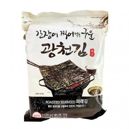 광천김 파래구이김(무조미_540매 120g/EA)/국내산 [원산지: 상세설명참조]