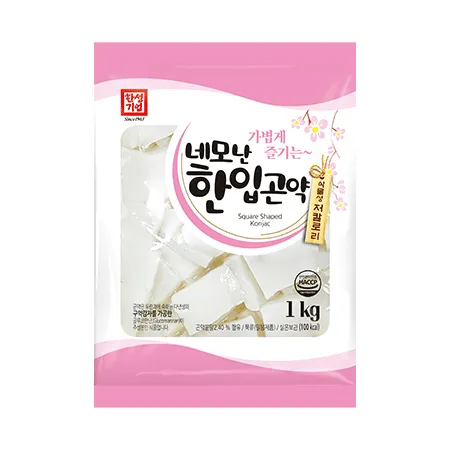 한성기업 네모난한입곤약(1Kg/EA)
