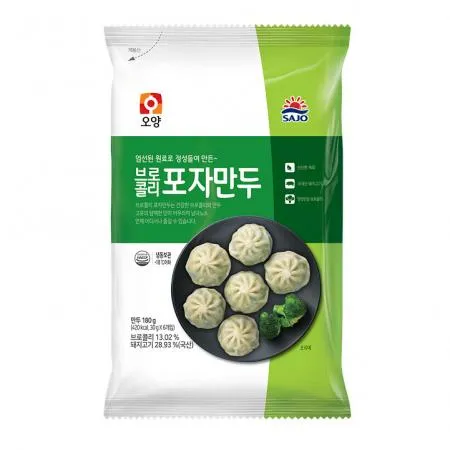 사조오양 브로콜리포자만두 (30g*6입 180g/EA) 이미지