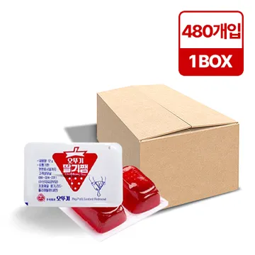 오뚜기 딸기잼(디스팬팩 일회용 12g*480EA/BOX)