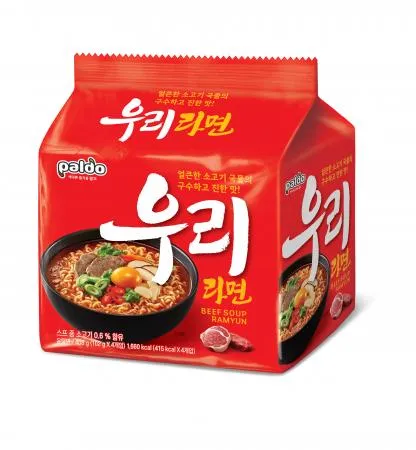팔도 우리라면(멀티팩 4입*8봉/BOX, 총 32개입, 102g/EA) 이미지