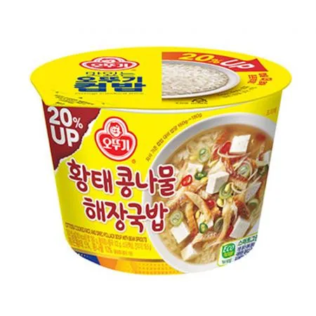 오뚜기 컵밥(황태콩나물해장국밥_증량_실중량301.5g 301g/EA)