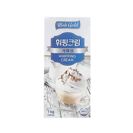 리치골드 휘핑크림(1L_식물성 1Kg/EA) 생크림