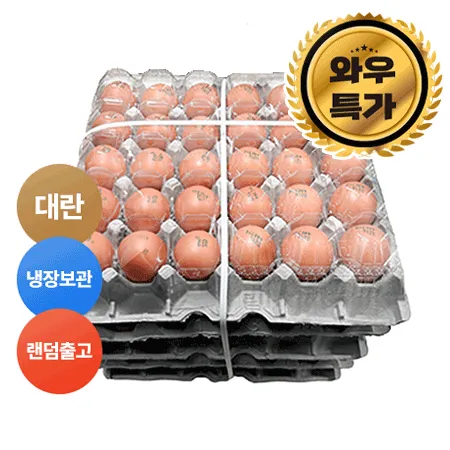 ★초특가★세척대란 30입(5판묶음판매용) 계란 세척란 대란