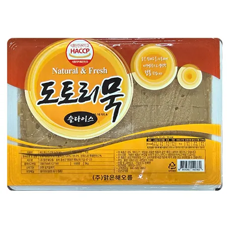 도토리묵(조각) 3Kg / 3.5cm*4.5cm*1.5cm, 161조각