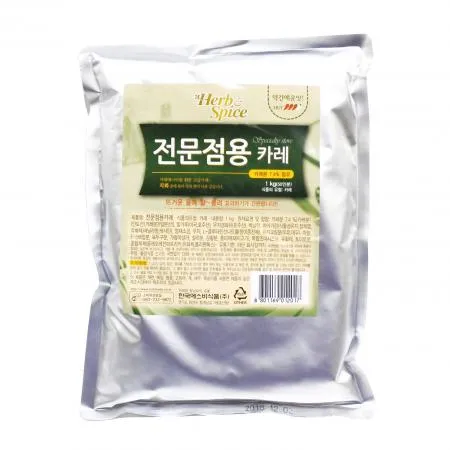 한국에스비 카레분말(약간매운맛 전문용 1Kg/EA) 커리 [원산지: 상세설명참조]