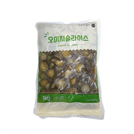 녹선 오이지초절임(슬라이스 1Kg/EA)  업소용 반찬