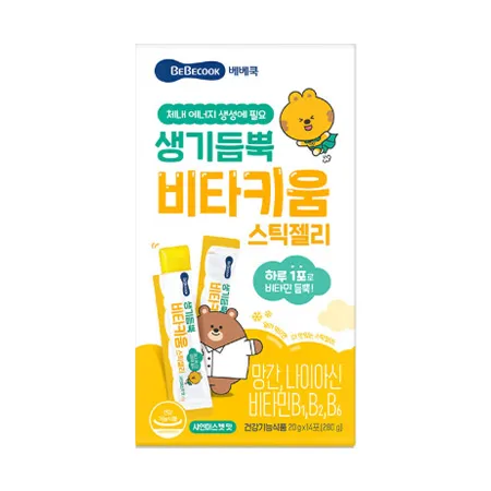 베베쿡 생기듬뿍비타키움스틱젤리(20g*14포입 280g/EA)