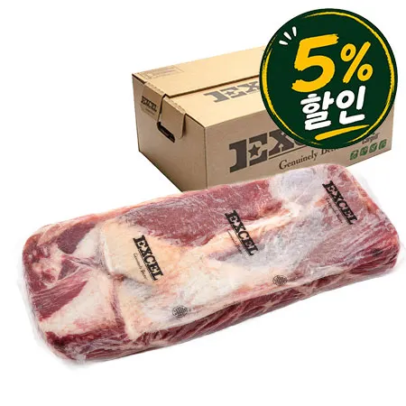 [5%쿠폰] EXCEL 소삼겹양지 (미국산 냉동 구이용, 29.22Kg/BOX)