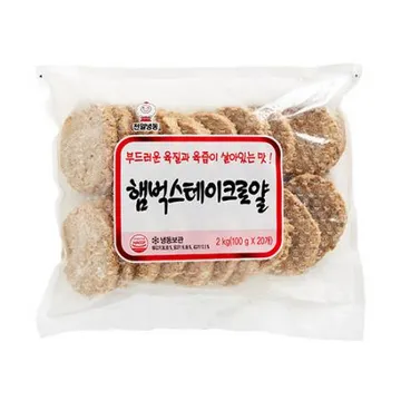 천일식품 햄벅스테이크(100g*20입 2Kg/EA) 천일
