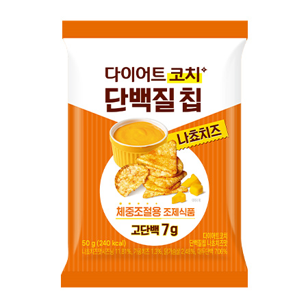종근당건강 다이어트코치단백질칩(나쵸치즈맛 50g/EA)
