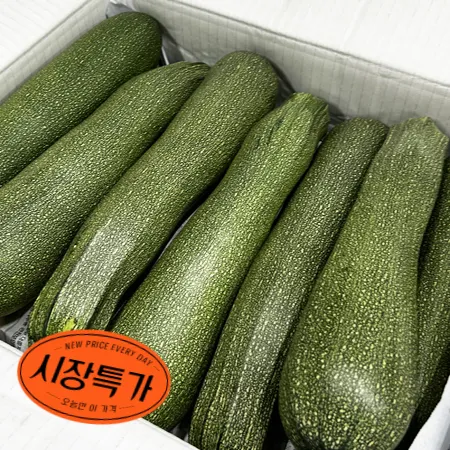 ★매일시장특가★ 쥬키니호박(특 10Kg/BOX) 주키니 호박 초특가 채소 야채 주키니 쥬키니 호박 이미지