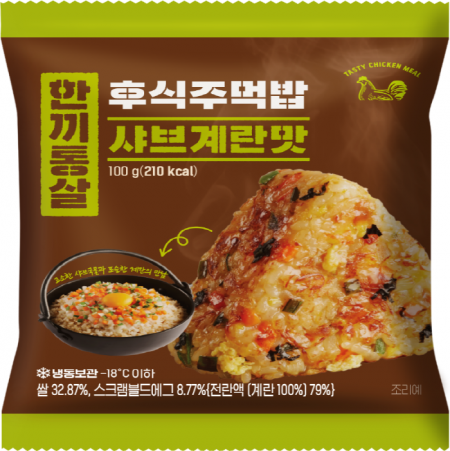 한끼통살 후식주먹밥(샤브계란맛 100g/EA)