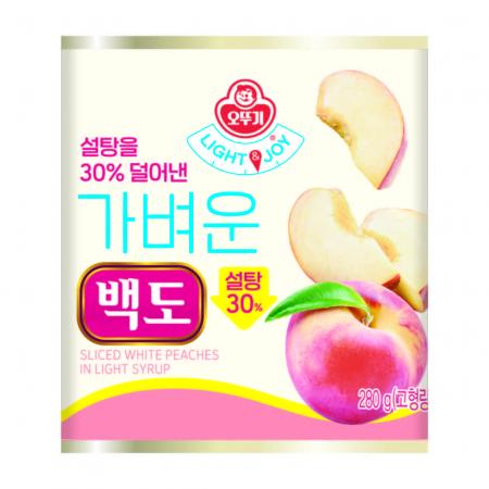 오뚜기_LIGHT&JOY 가벼운백도(캔 280g/EA)