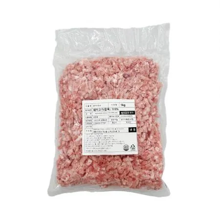 돈잡육민찌 (국내산, 냉동, 다짐육 1Kg/EA) 다짐볶음용