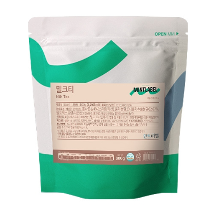 민트라벨 밀크티(외식전용 800g/EA)