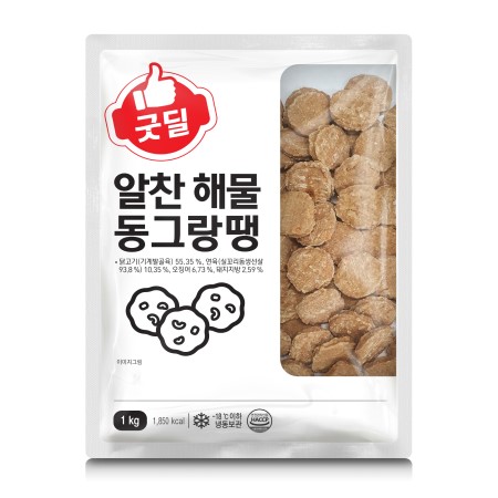 굿딜 알찬해물동그랑땡(16±2g*60±5개입 1Kg/EA)