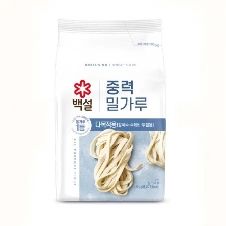 백설 밀가루(중력 2.5Kg/EA) [원산지: 상세설명참조]