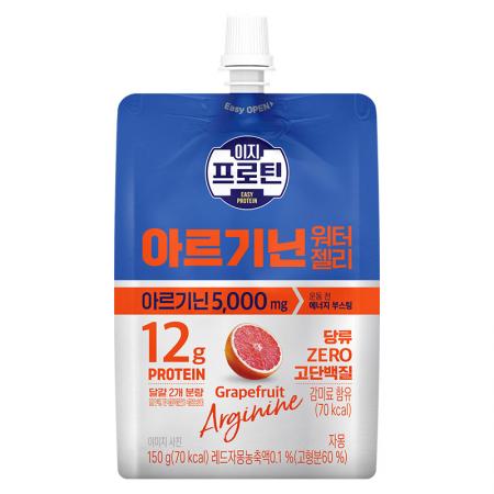 롯데웰푸드 이지프로틴아르기닌워터젤리(자몽맛 150g/EA)