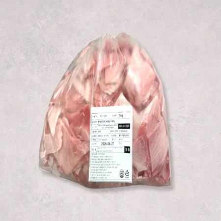 ♥kg당 6,700원♥ 국내산 돈뒷다리살(제육용 냉동 후지 3mm 6~9등분 5kg/EA) 제육 두루치기 이미지