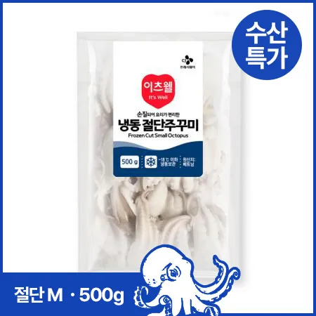 ★초특가★ 이츠웰 절단쭈꾸미(M 500g/EA)/베트남산