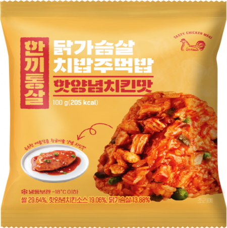 한끼통살 닭가슴살치밥주먹밥(핫양념치킨맛 100g/EA)