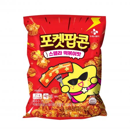 스텔라떡볶이XCJ프레시웨이 포켓팝콘(스텔라떡볶이맛_박스단위발주필요 25g/EA)
