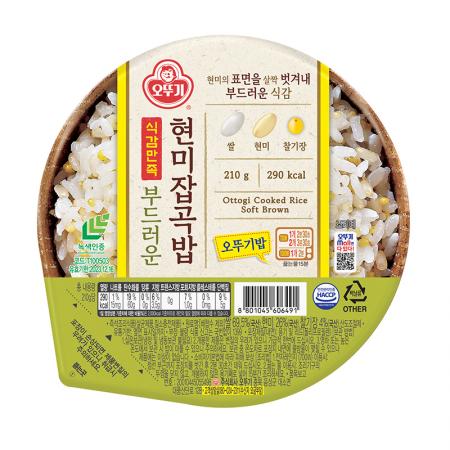 오뚜기 오뚜기밥(식감만족_부드러운현미잡곡밥 210g/EA)