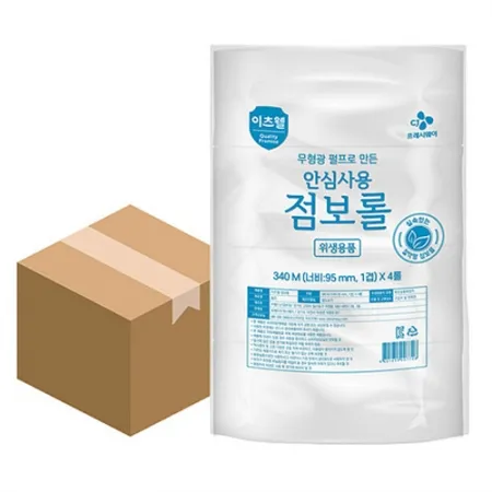 이츠웰 점보롤(실속 1겹_340m_4롤/BOX)