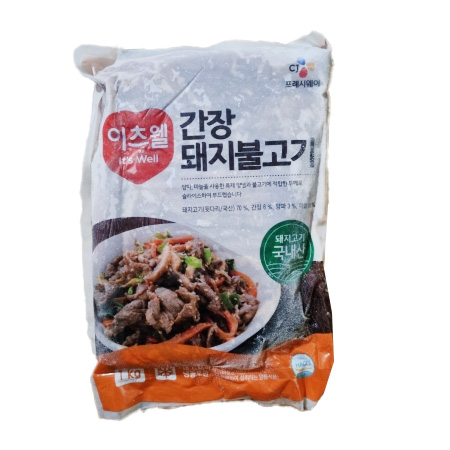 이츠웰 간장돼지불고기(1Kg/EA)
