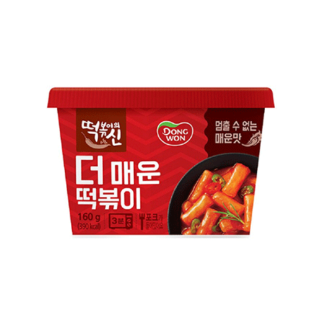 동원 떡볶이의신더매운떡볶이(160g/EA)