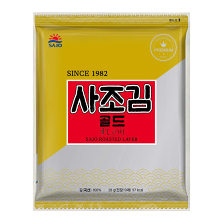 사조해표 김밥김(골드 10매*10입 270g/EA)