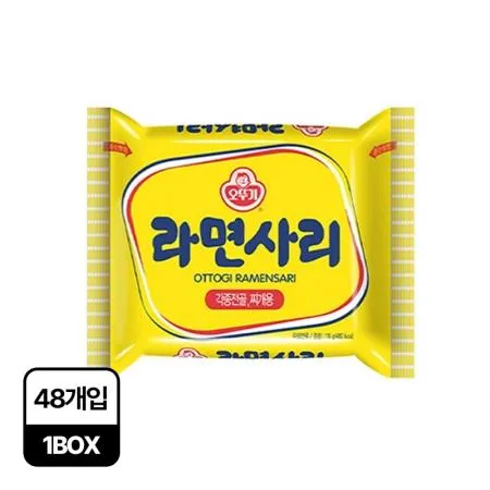 오뚜기 사리면(개별포장 110g*48EA/BOX) 라면사리 사리면