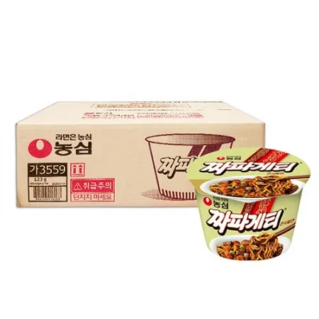 농심 짜파게티(큰사발면 123g*16EA/BOX) [원산지: 상세설명참조]