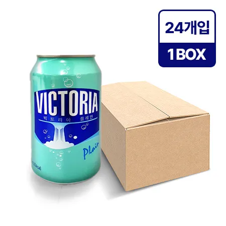 빅토리아 탄산수(캔_350ml_플레인 350ml*24EA/BOX)