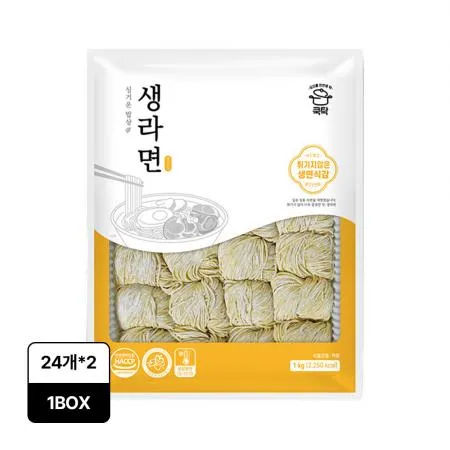 동성식품 생라면(140g*24개입 3.36Kg/EA)x2 라면