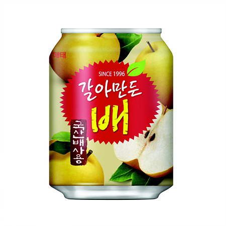 해태음료 갈아만든배(캔_238ml*12입 2.856Kg/EA) 이미지