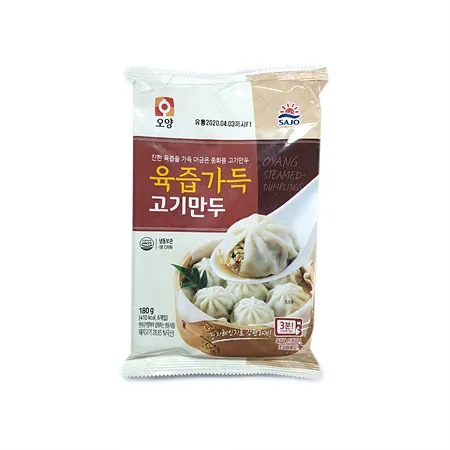 ★초특가★ 사조오양 육즙가득고기만두(30g*6입 180g/EA) 이미지