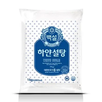 백설 하얀설탕(1Kg/EA) [원산지: 상세설명참조]